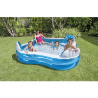 Intex Nafukovací bazén s opěradly 229 x 229 x 66 cm