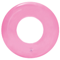 Bestway Nafukovací kruh Transparent 51 cm růžová
