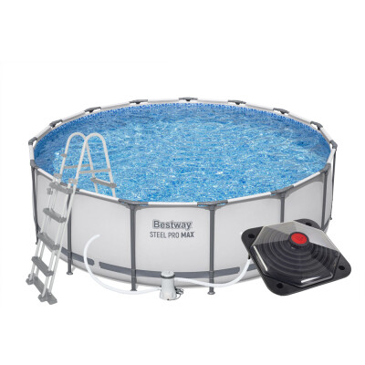 Bestway Bazén Steel Pro Max 4,57 x 1,22 m set s příslušenstvím a solárním ohřevem pyramidovým
