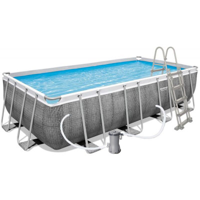 Bestway Bazén Power Steel Rattan 4,88 x 2,44 x 1,22 m set včetně příslušenství